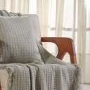 Ver imagem 5 de Manta Decorativa para Sofá Waffle 100% Algodão 160x220cm Verde Alfafa