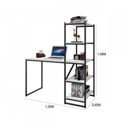 Escrivaninha com Estante 130cm Home Office Fit Yescasa - 3