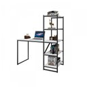 Ver imagem 2 de Escrivaninha Mesa Escritório com Estante 130cm Home Office Fit Yescasa