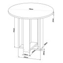 Ver imagem 4 de Conjunto Sala de Jantar Mesa Redonda com 4 Cadeiras Jady e Sol - Mel-offwhite