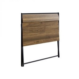 Escrivaninha Mesa Escritório Dobrável SW014 1 Prateleira 93cm Preto E Noce Oro - 3