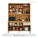 Ver imagem 6 de Cozinha Compacta 6 Portas 1 Gaveta Nápoles Marrom/Cinamomo/Off White Acetinado