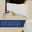 Ver mais imagens de Cozinha Compacta 6 Portas 1 Gaveta Nápoles Marrom/Cinamomo/Off White Acetinado