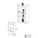 Ver imagem 4 de Balcão para Forno e Microondas Multimóveis 2 Portas 1 Gaveta Fg4060g Branco