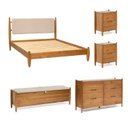 Ver imagem 3 de Conjunto Cama Queen com Mesas de Cabeceira, Cômoda 6 Gavetas e Baú Baru CabeCasa MadeiraOriginals