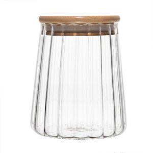 Porta Mantimento Vidro C/tampa Bambu Classic 500ml Wolff