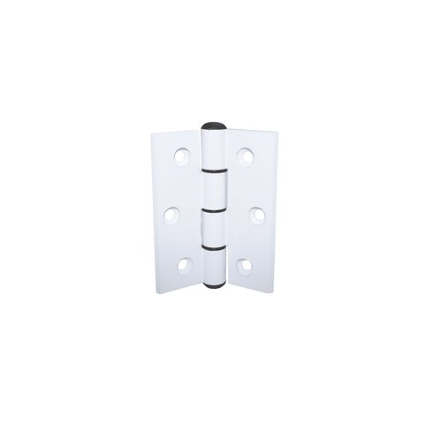 Dobradiça em Alumínio Branco 70 x 70 mm para Portas 6 Peças