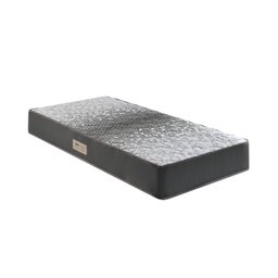 Bicama Box Baú Solteiro 88x188x42 Courino Linho Cinza com Colchão de Espuma Dual Firme Ecoflex - 2