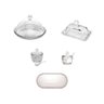 Kit Queijeira + Manteigueira + Açucareiro + Meleira + Travessa Pearl Wolff Transparente - 1