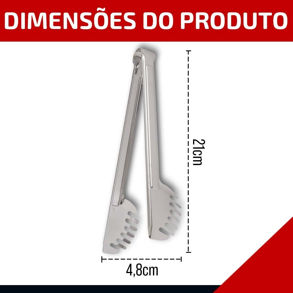 Pegador de Massas Salada Frituras Aco Inox 21cm - Hauskraft - 3