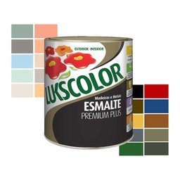 Tinta Esmalte Sintetico Branco 900ml Lukscolor Metal Madeira - 1