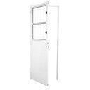 Ver imagem 3 de Porta Social Lambril Alumínio Branco 2.10 X 80 Lado Esquerdo – Hale