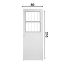Ver imagem 6 de Porta Social Lambril Alumínio Branco 2.10 X 80 Lado Esquerdo – Hale