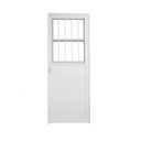 Ver imagem 1 de Porta Social Lambril Alumínio Branco 2.10 X 80 Lado Esquerdo – Hale
