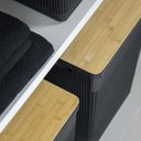 Ver imagem 3 de Kit de Cestos Organizadores com Tampa de Bambu ou 3 Peças Linha Grid