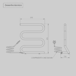 TOALHEIRO TERMICO DIBASE PORTATIL PINTADO BRANCO 127V - 3