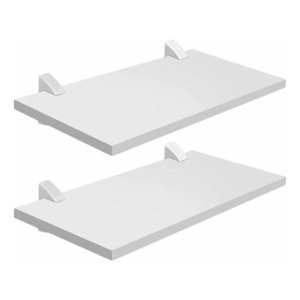 Kit 2 Prateleiras Mdf Decorativas 40x20 Cm com Suporte