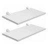 Kit 2 Prateleiras Mdf Decorativas 40x20 Cm com Suporte - 1