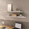Kit 2 Prateleiras Mdf Decorativas 40x20 Cm com Suporte - 4