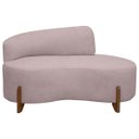 Ver imagem 6 de Sofá Orgânico Namoradeira 3 Lugares Feijão Thor 200cm Bouclê:rosa Bebê