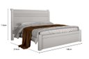 Ver imagem 3 de Cama Casal 100% MDF - 187-Neve - Star Móveis