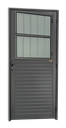 Ver imagem 1 de Porta de Sala Alumínio 86 Esq. V.Boreal Cinza Brimak