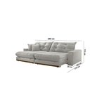 Ver imagem 3 de Sofá Duque Dois Módulos de 120cm B25cm Meu Sofá Online
