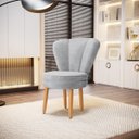 Ver imagem 7 de Jogo de Cadeira para Sala de Jantar Estofada Confortáveis com Pés de Madeira Moblan Decor