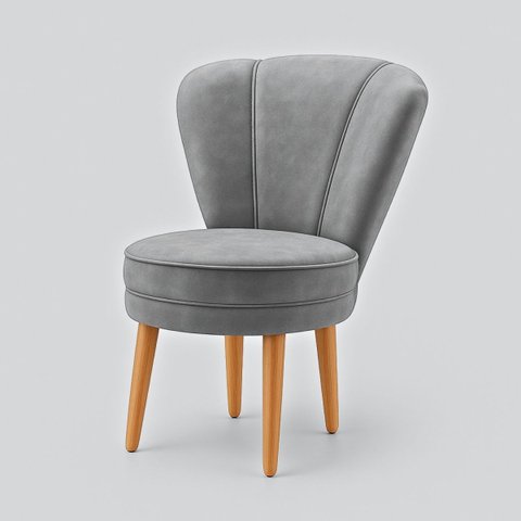 Cadeira para Sala de Jantar Apartamento Tecido Veludo Base de Madeira Suporta 120kg