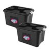 Jogo 2 Caixas Organizadora 30 Litros com Tampa e Trava Lateral - Uninjet - 1