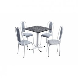 Conjunto de Cozinha Mesa Quadrada Havaí 4 Cadeiras  - 2