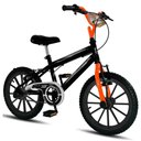 Ver imagem 1 de Bicicleta Aro 16 Infantil South Ferinha para Meninos - Preto e Laranja Preto+laranja