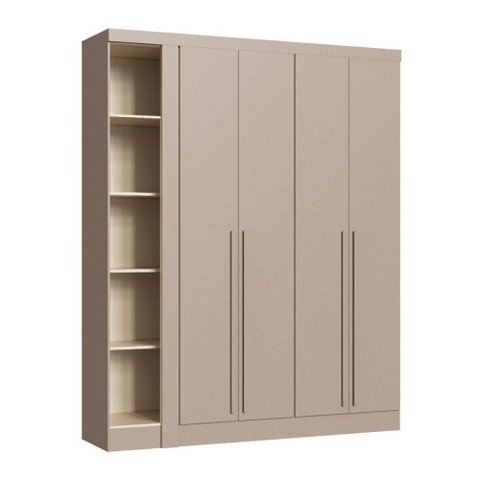 Guarda Roupa Moveis Castro Modulado Infinity 2 Peças
