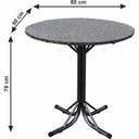 Ver imagem 3 de Conjunto de Cozinha Mesa Tampo em Granito Redonda Madri 4 Cadeiras 