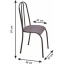 Ver imagem 4 de Conjunto de Cozinha Mesa Tampo em Granito Redonda Madri 4 Cadeiras 