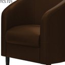 Ver imagem 5 de Poltrona Decorativa Pes Em Madeira Scala Corano TCS 721 Moll