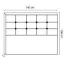 Ver imagem 5 de Cabeceira De Cama Box Luiza Casal 140cm X 106cm Suede Bege Ms Decor