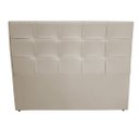 Ver imagem 2 de Cabeceira De Cama Box Luiza Casal 140cm X 106cm Suede Bege Ms Decor