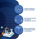 Ver imagem 4 de Kit 2 Almofadas de Pescoço Infantil Sonos Lilás e Azul