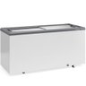 Freezer Plano Vidro Reto Deslizante Ghd500 Gelopar Expositor 500 Litros Cinza 110v - 1
