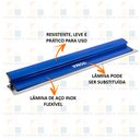 Ver imagem 2 de Desempenadeira Berox Massa Corrida Aço Inox Nivel Pro 100cm