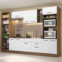 Ver imagem 1 de Armário de Cozinha Completa 330cm Rustic/Branco Agata Madesa 02