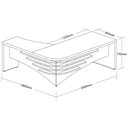 Ver imagem 3 de Conjunto Escritório: Mesa + Balcão Atendimento + Balcão 2x