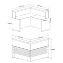Ver imagem 6 de Conjunto Escritório: Mesa + Balcão Atendimento + Balcão 2x