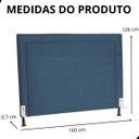 Ver imagem 6 de Cabeceira de Cama Box Estofada 140 Cm Casal Viviane Suede