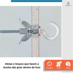 500 Bucha para Tijolo Baiano Bloco Oco sem Parafuso 8 - Iv Plast - 4