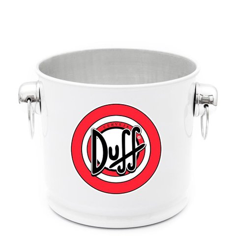 Balde de Gelo Térmico em Alumínio 12L Grande - Cerveja Duff