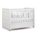 Ver imagem 2 de Berço Americano com Capitonê New Boucle e Cômoda Gaveteiro Infantil Tutto New Branco Acetinado e Col