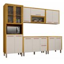 Ver imagem 5 de Cozinha Modulada Dafne 13 Portas 2 Gavetões 100% MDF com Cristaleira Espaço para Cooktop Mobilihouse