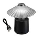 Ver imagem 2 de Abajur Mesa LED Touch USB Recarregavel Iluminacao Luminaria Cabeceira Estudo Leitura Sala Quarto Cas